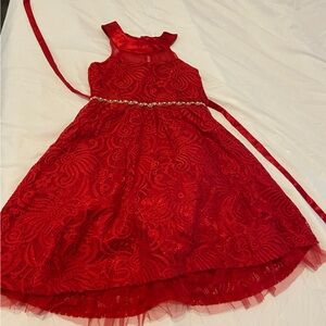 Beautiful dress for girls ,brilliant red in perfect condition ready to use